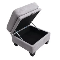 Brunswick Large 4-Seater Storage Chaise Sofa In Light Grey 26 Brunswick Large 4-Seater Storage Chaise Sofa In Light Grey -Daals Shop LVSF 03 LIGHTGREY detail3