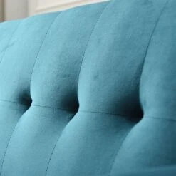 Clarence Sofa Range In Teal Blue Velvet -Daals Shop LVSF 06 BLUEVEL detail4 67b6811b c2b7 4830 aa7b 18cb2ee79810