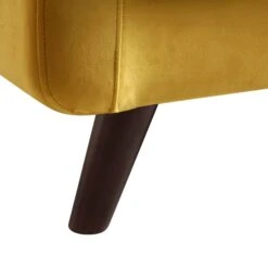 Clarence 3-Seater Sofa In Mustard Yellow Velvet -Daals Shop LVSF 06 MUSTARDVEL 3ST detail4
