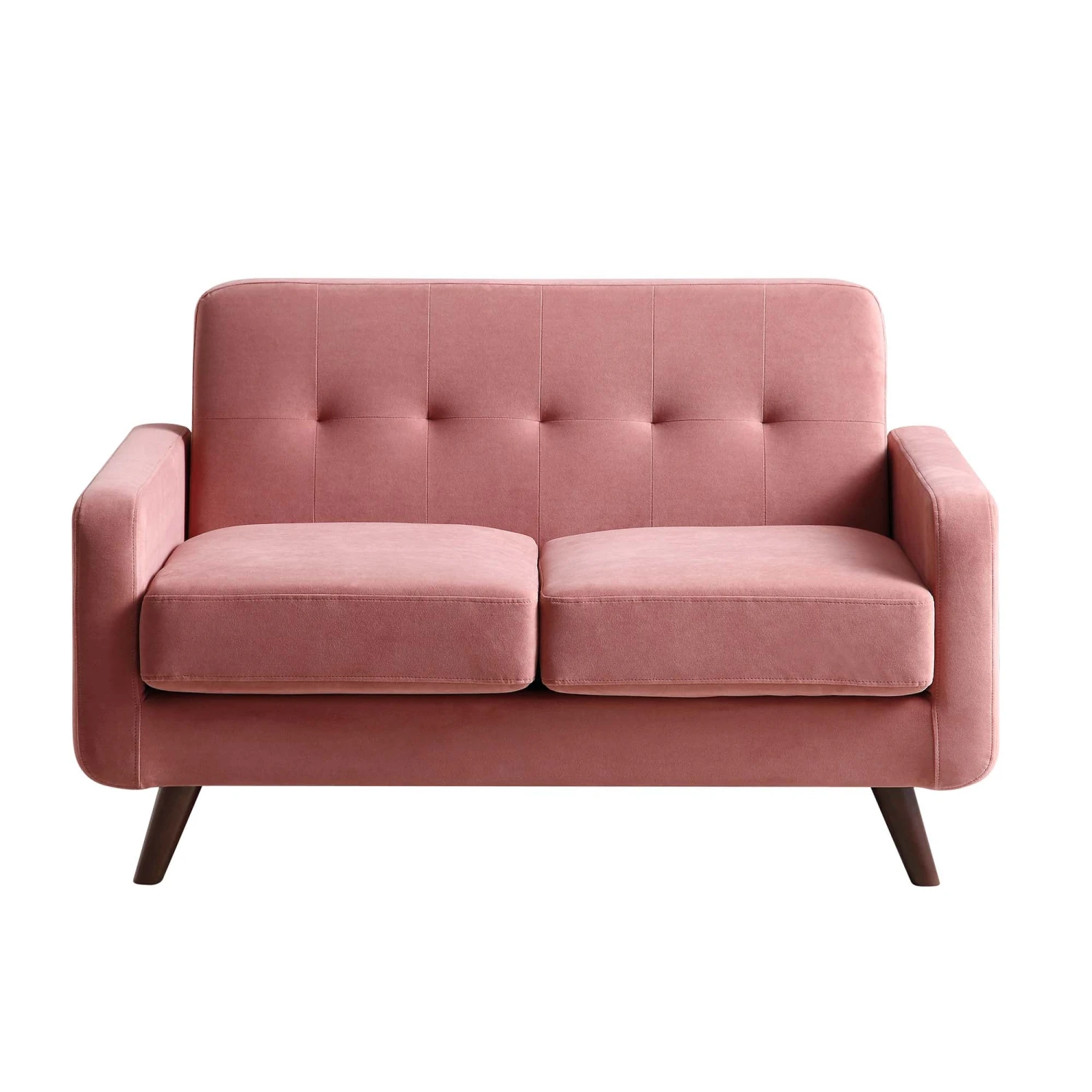 Clarence 2-Seater Sofa In Blush Pink Velvet 5 Clarence 2-Seater Sofa In Blush Pink Velvet - Image 3