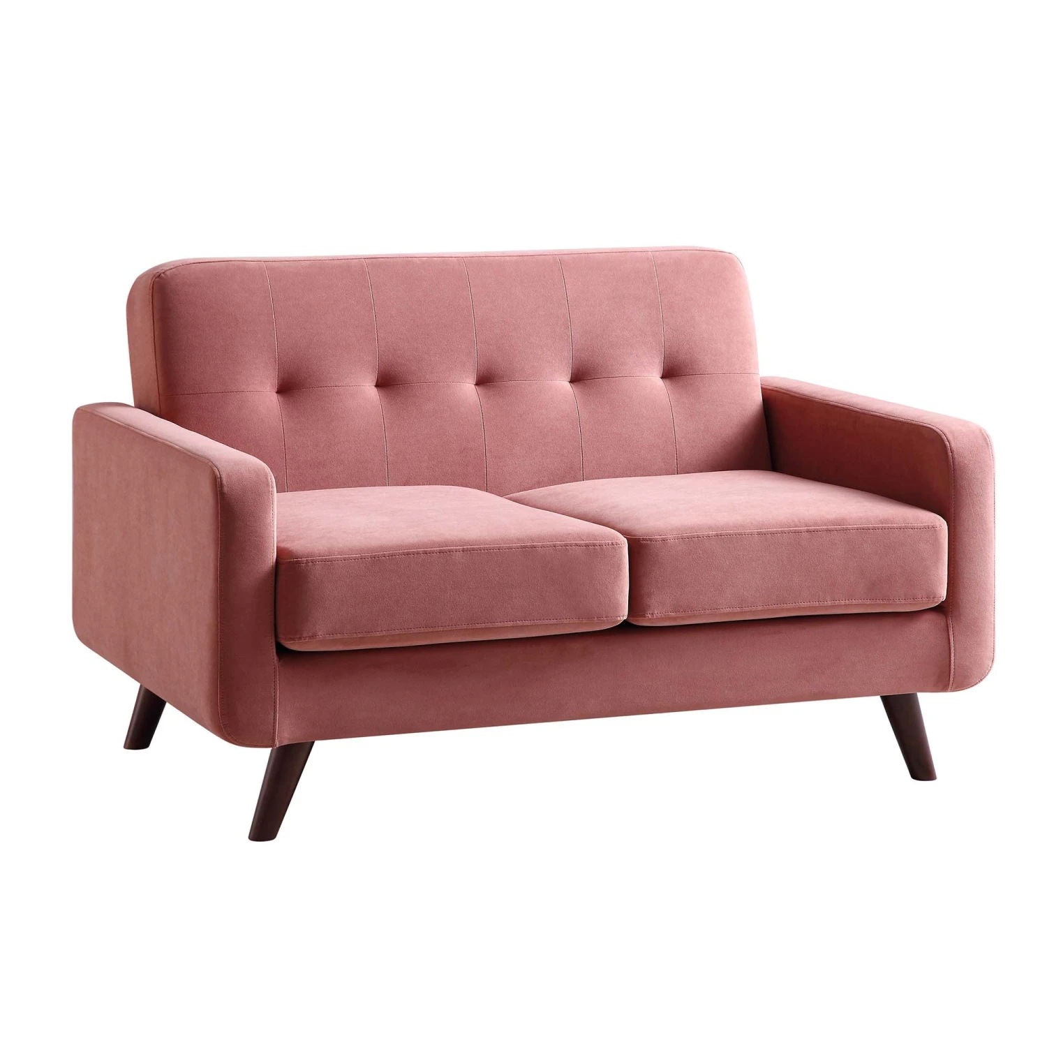 Clarence 2-Seater Sofa In Blush Pink Velvet 7 Clarence 2-Seater Sofa In Blush Pink Velvet - Image 5
