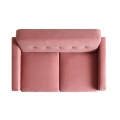 Clarence 2-Seater Sofa In Blush Pink Velvet 19 Clarence 2-Seater Sofa In Blush Pink Velvet -Daals Shop LVSF 06 PINKVEL 2ST WB3