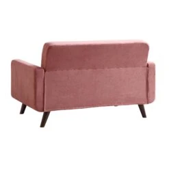 Clarence 2-Seater Sofa In Blush Pink Velvet 21 Clarence 2-Seater Sofa In Blush Pink Velvet -Daals Shop LVSF 06 PINKVEL 2ST WB5