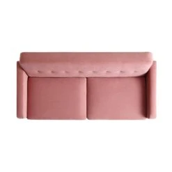 Clarence 3-Seater Sofa In Blush Pink Velvet -Daals Shop LVSF 06 PINKVEL 3ST WB3