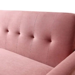 Clarence 3-Seater Sofa In Blush Pink Velvet -Daals Shop LVSF 06 PINKVEL 3ST detail2