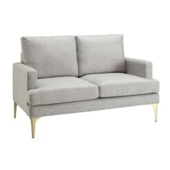 Haven Grey Fabric 2-Seater Sofa -Daals Shop LVSF 169 LGREYFAB 2ST WB2