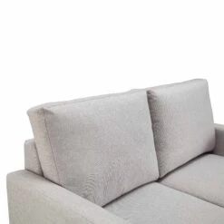 Haven Grey Fabric 2-Seater Sofa -Daals Shop LVSF 169 LGREYFAB 2ST detail1