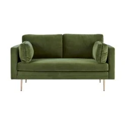 Pelham Moss Green Velvet Fabric Sofa -Daals Shop LVSF 386 GREENVEL 2ST 2