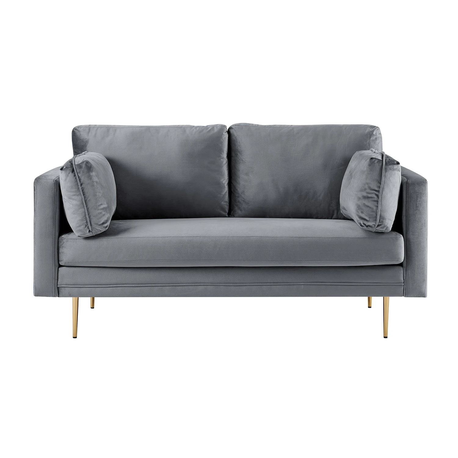 Pelham Grey Velvet Fabric Sofa 14 Pelham Grey Velvet Fabric Sofa - Image 12