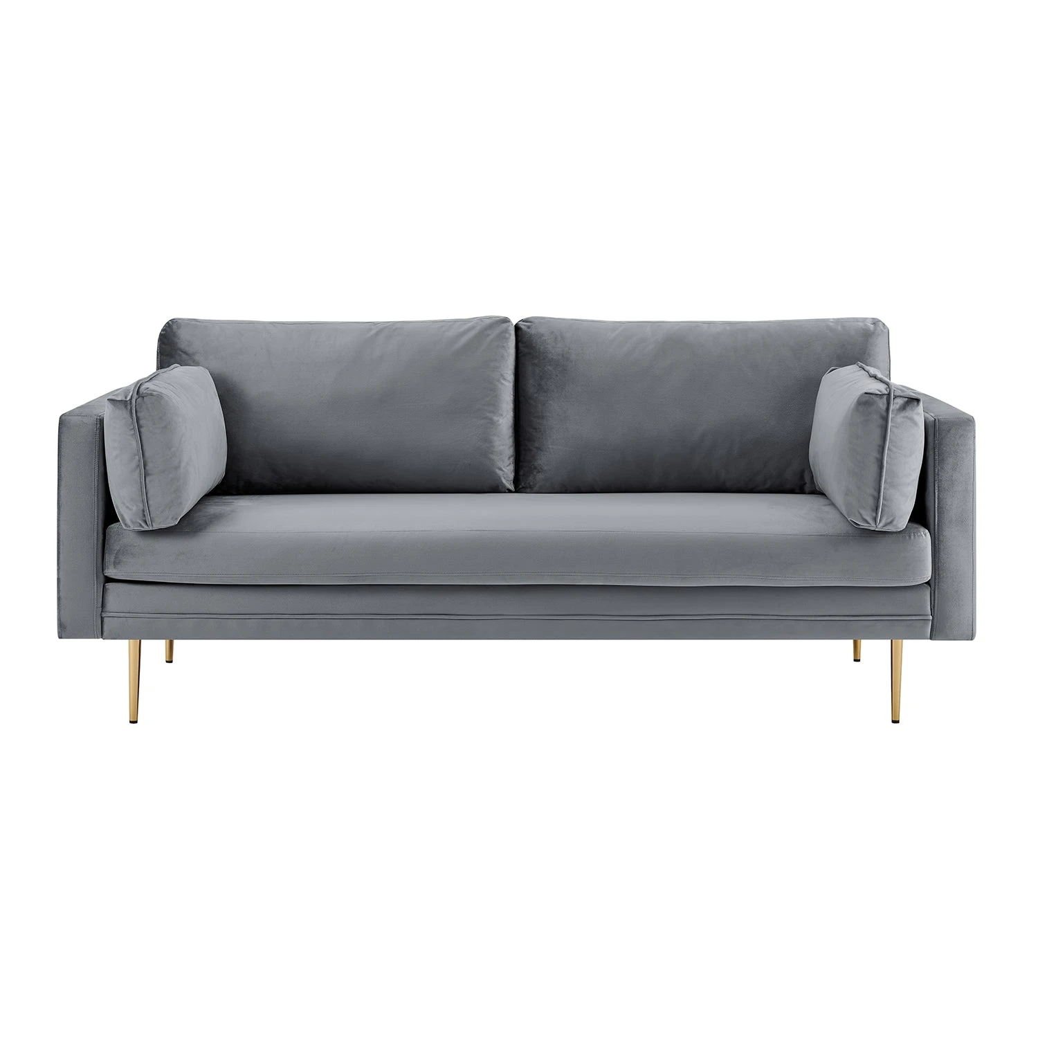 Pelham Grey Velvet Fabric Sofa 15 Pelham Grey Velvet Fabric Sofa - Image 13