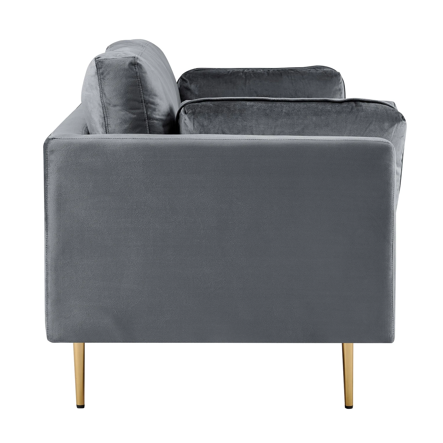 Pelham Grey Velvet Fabric Sofa 11 Pelham Grey Velvet Fabric Sofa - Image 9