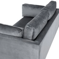 Pelham Grey Velvet Fabric Sofa 26 Pelham Grey Velvet Fabric Sofa -Daals Shop LVSF 386 GREYVEL deatil2