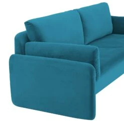 Clapham 3-Seater Sea Blue Velvet Fabric Sofa -Daals Shop LVSF 89 BLUEVEL 3ST detail1