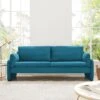 Clapham 3-Seater Sea Blue Velvet Fabric Sofa -Daals Shop LVSF 89 BLUEVEL 3ST main