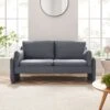 Clapham 2-Seater Grey Velvet Fabric Sofa 1 Clapham 2-Seater Grey Velvet Fabric Sofa -Daals Shop LVSF 89 GREYVEL 2ST main