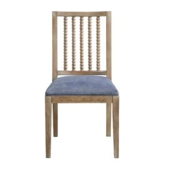 Hemingford Set Of 2 Blue Grey Velvet Bobbin Spindle Dining Chair 14 Hemingford Set Of 2 Blue Grey Velvet Bobbin Spindle Dining Chair -Daals Shop LW DCH 511 BLUEVEL 2P WB3