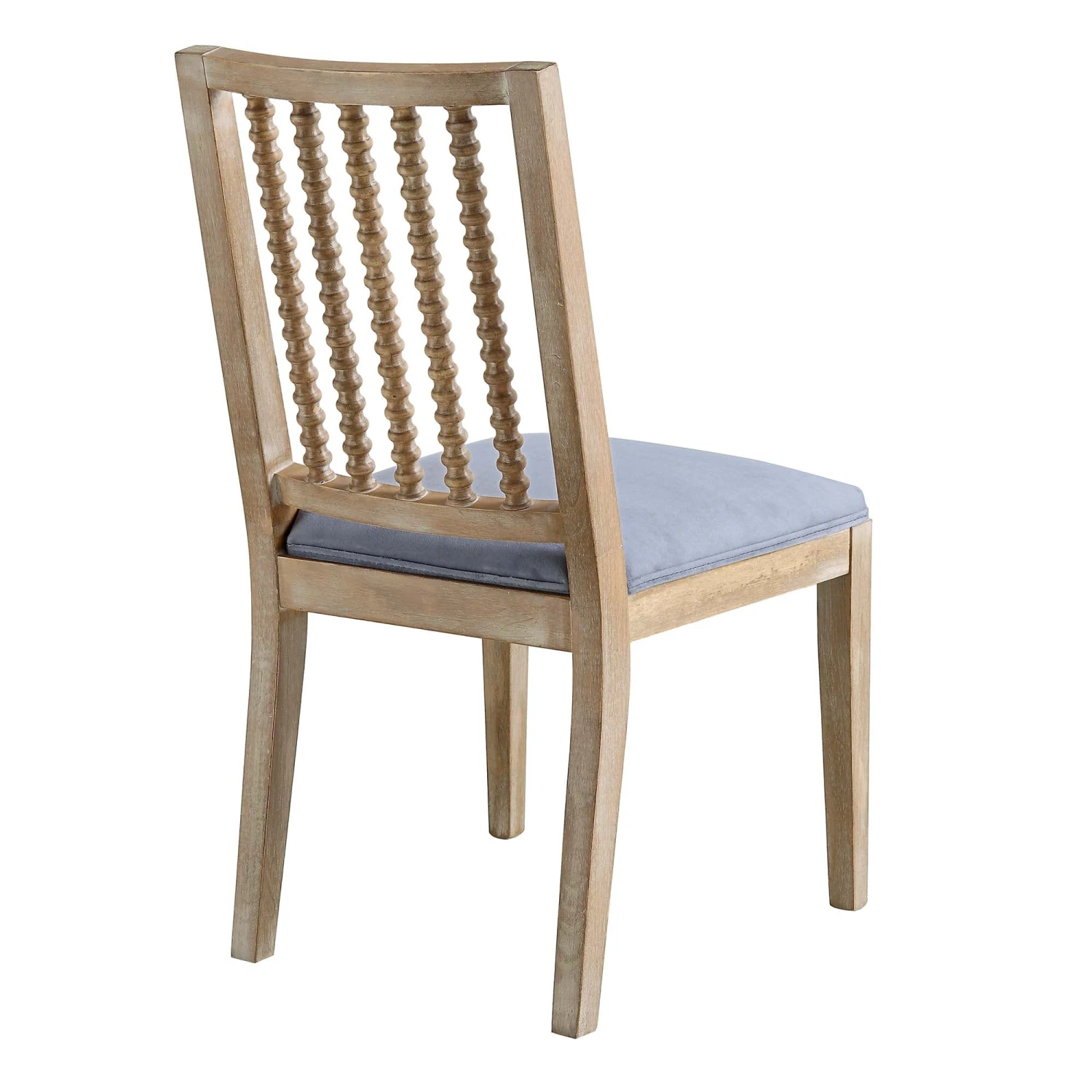 Hemingford Set Of 2 Blue Grey Velvet Bobbin Spindle Dining Chair 9 Hemingford Set Of 2 Blue Grey Velvet Bobbin Spindle Dining Chair - Image 7
