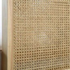 Pienza Cane Sofa Bed, Beige Woven Fabric With Natural Frame 33 Pienza Cane Sofa Bed, Beige Woven Fabric With Natural Frame -Daals Shop LWSF 760 BEIGEFAB NAT detail3