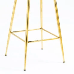 Kylie Set Of 2 Blue Velvet Bar Stools -Daals Shop MB222BLUEVEL P detail4