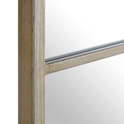 Herbert Industrial Metal Window Mirror 120 X 120 Cm, Antique Silver Effect -Daals Shop MIRR 017 SILVER detail1