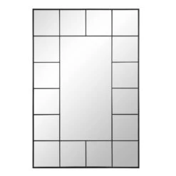 Herbert Full Length Metal Frame Window Mirror 180 X 120 Cm, Black 12 Herbert Full Length Metal Frame Window Mirror 180 X 120 Cm, Black -Daals Shop MIRR 019 BLACK WB1