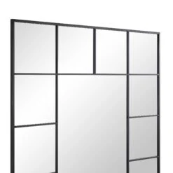 Herbert Full Length Metal Frame Window Mirror 180 X 120 Cm, Black 15 Herbert Full Length Metal Frame Window Mirror 180 X 120 Cm, Black -Daals Shop MIRR 019 BLACK detail1