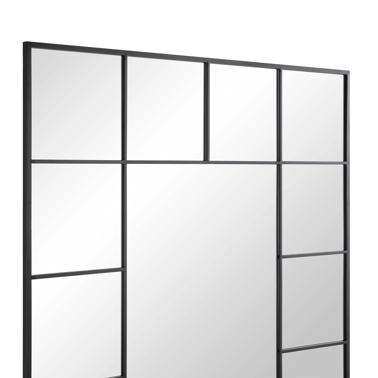 Herbert Full Length Metal Frame Window Mirror 180 X 120 Cm, Black 8 Herbert Full Length Metal Frame Window Mirror 180 X 120 Cm, Black - Image 6