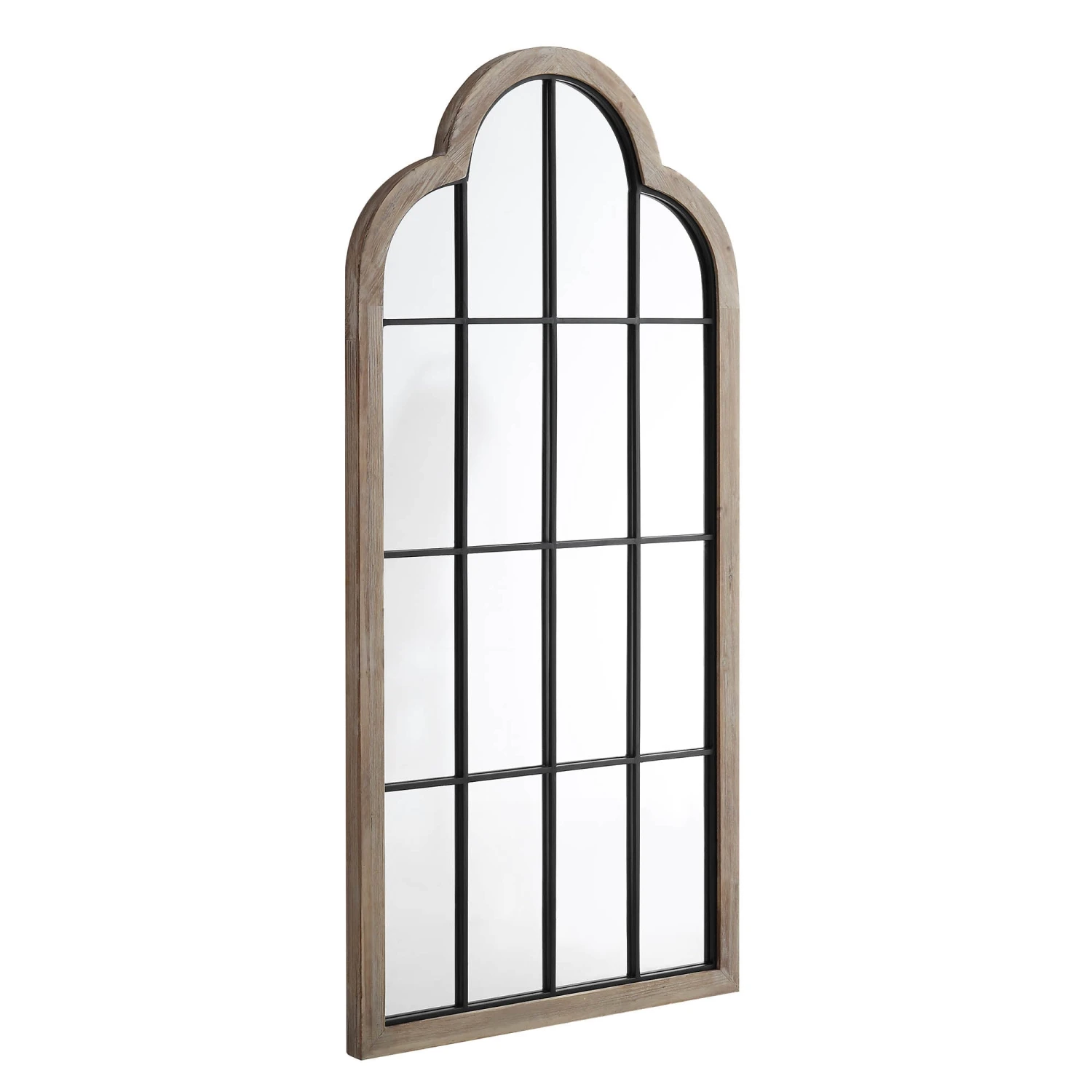 Southam Arched Full Length Wooden Frame Window Mirror 160 X 76 Cm 5 Southam Arched Full Length Wooden Frame Window Mirror 160 X 76 Cm - Image 3