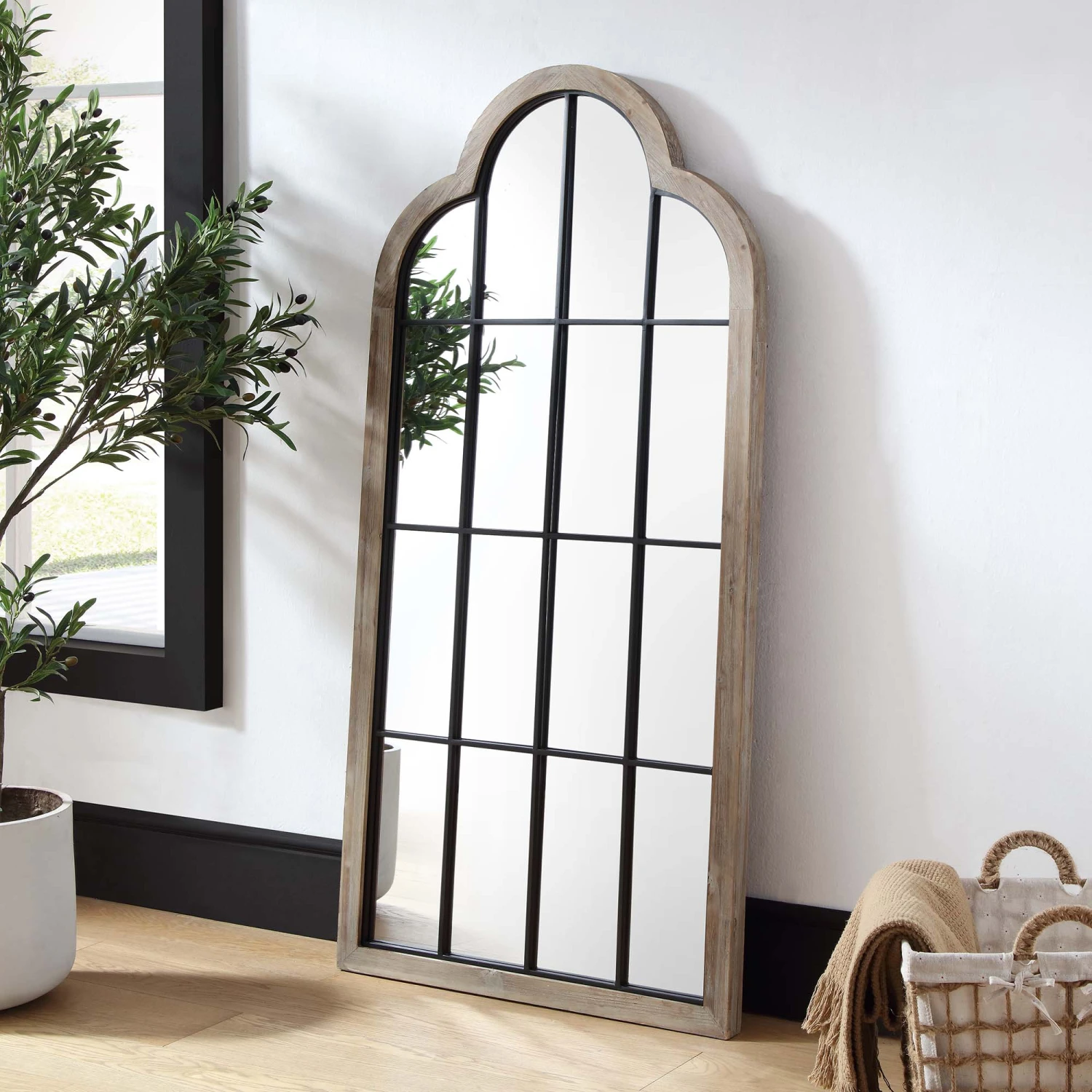 Southam Arched Full Length Wooden Frame Window Mirror 160 X 76 Cm 3 Southam Arched Full Length Wooden Frame Window Mirror 160 X 76 Cm