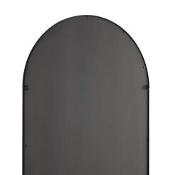 Beaumont Arched Full Lenth Metal Frame Mirror 178 X 76 Cm, Black -Daals Shop MIRR 029 BLACK detail4