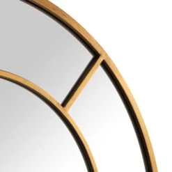 Beaumont Arched Full Lenth Metal Frame Mirror 178 X 76 Cm, Antique Gold Effect -Daals Shop MIRR 029 GOLD detail2