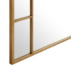 Beaumont Arched Full Lenth Metal Frame Mirror 178 X 76 Cm, Antique Gold Effect -Daals Shop MIRR 029 GOLD detail3