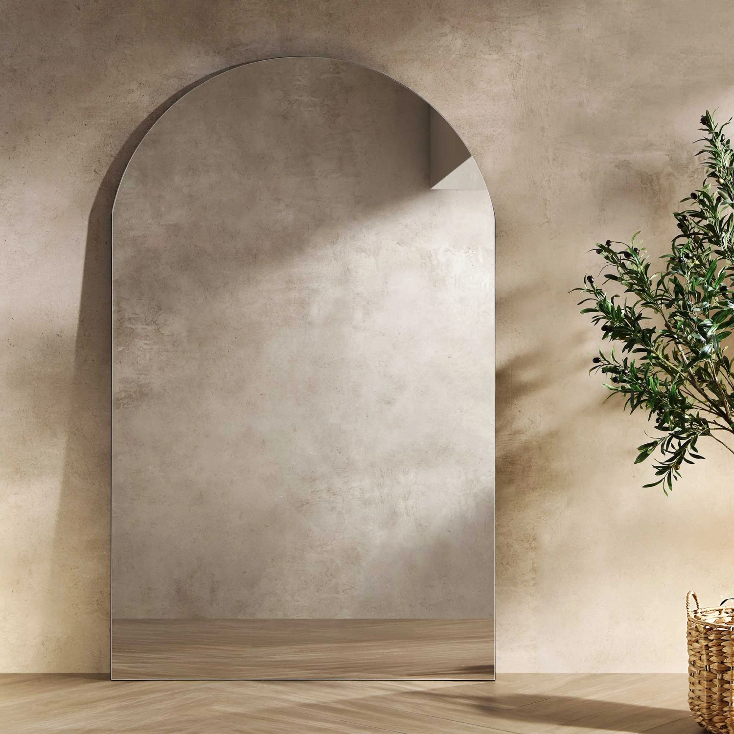 Concord Arched Frameless Full Length Extra Large Mirror 180cm X 110cm 4 Concord Arched Frameless Full Length Extra Large Mirror 180cm X 110cm - Image 2