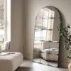 Bibury Antiqued Full Length Mirror Arched 180 X 100 Cm -Daals Shop MIRR 043 BLACK main