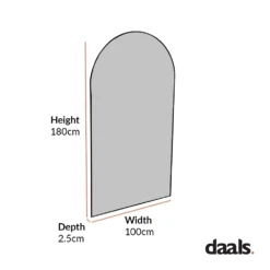 Bibury Antiqued Full Length Mirror Arched 180 X 100 Cm 15 Bibury Antiqued Full Length Mirror Arched 180 X 100 Cm -Daals Shop MIRR 043 1