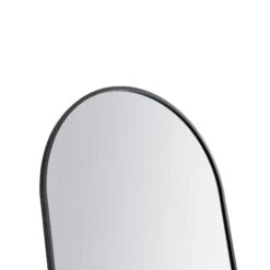 Dina Freestanding Arched Full Length Metal Frame Mirror 160 X 76 Cm, Black -Daals Shop MIRR 049 BLACK detail1