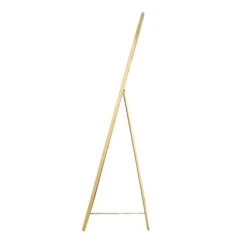 Dina Freestanding Arched Full Length Metal Frame Mirror 160 X 76 Cm, Gold Effect -Daals Shop MIRR 049 GOLD WB3