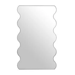 Luisa Wavy Curved Full Length Mirror 180 X 110 Cm, Black -Daals Shop MIRR 050 BLACK WB1