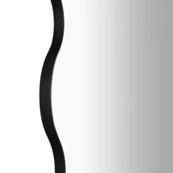 Luisa Wavy Curved Full Length Mirror 180 X 110 Cm, Black -Daals Shop MIRR 050 BLACK detail1