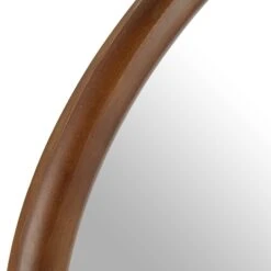 Edo Irregular Pebble Wall Wooden Mirror 100 X 76 Cm, Walnut 14 Edo Irregular Pebble Wall Wooden Mirror 100 X 76 Cm, Walnut -Daals Shop MIRR 063 WALNUT detail1