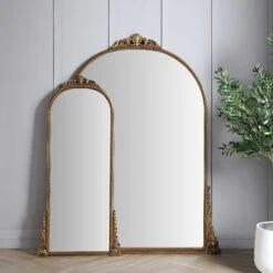Mirabel Full Length Mirror 150 X 70 Cm, Antique Gold Effect -Daals Shop MIRR 076 GOLD scene2