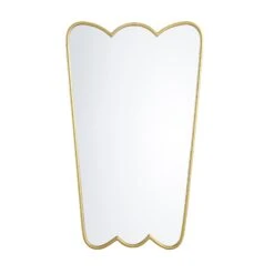 Berkeley Scalloped Edge Wall Mirror, Gold Effect -Daals Shop MIRR 097 GOLD WB1