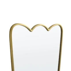 Berkeley Scalloped Edge Wall Mirror, Gold Effect -Daals Shop MIRR 097 GOLD detail1