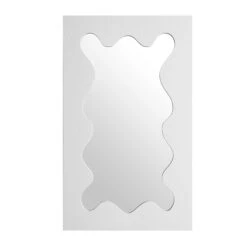 Destin Wave Mirror 100 X 60 Cm, White Matte 12 Destin Wave Mirror 100 X 60 Cm, White Matte -Daals Shop MIRR 100 WHITE MATTE WB1