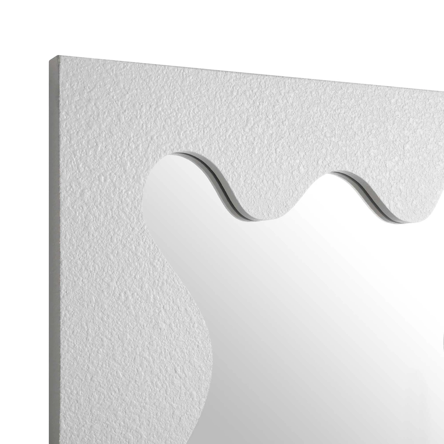 Destin Wave Mirror 100 X 60 Cm, White Matte 8 Destin Wave Mirror 100 X 60 Cm, White Matte - Image 6