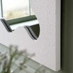 Destin Wave Mirror 100 X 60 Cm, White Matte 11 Destin Wave Mirror 100 X 60 Cm, White Matte -Daals Shop MIRR 100 WHITE MATTE scene2