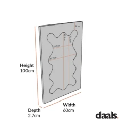 Destin Wave Mirror 100 X 60 Cm, White Matte 13 Destin Wave Mirror 100 X 60 Cm, White Matte -Daals Shop MIRR 100 1 84ae265f b59e 455f ac7c 7c05d0952984
