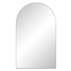 Eden Arched Full Length Metal Frame Mirror 180 X 110 Cm, Black -Daals Shop MIRR 138 BLACK WB1