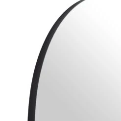 Eden Arched Full Length Metal Frame Mirror 180 X 110 Cm, Black -Daals Shop MIRR 138 BLACK detail1