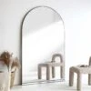 Eden Arched Full Length Metal Frame Mirror 180 X 110 Cm, Black 1 Eden Arched Full Length Metal Frame Mirror 180 X 110 Cm, Black -Daals Shop MIRR 138 BLACK main